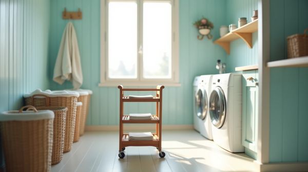 Dites adieu à la corvée avec un chariot à linge en blanchisserie