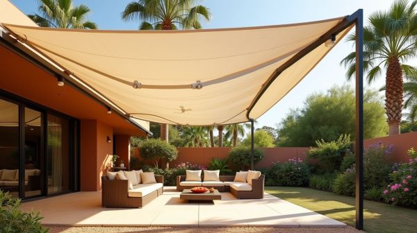 Protéger vos espaces extérieurs avec une voile d'ombrage