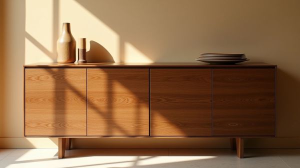 Un buffet en bois massif, l'alliance parfaite entre design et fonctionnalité