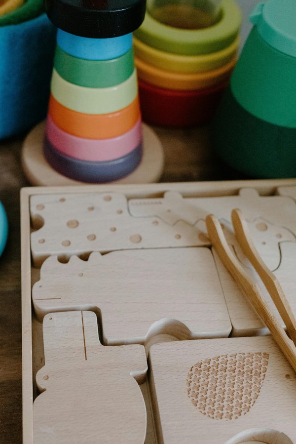 Jeux Montessori en bois : éveillez l'imagination de votre enfant
